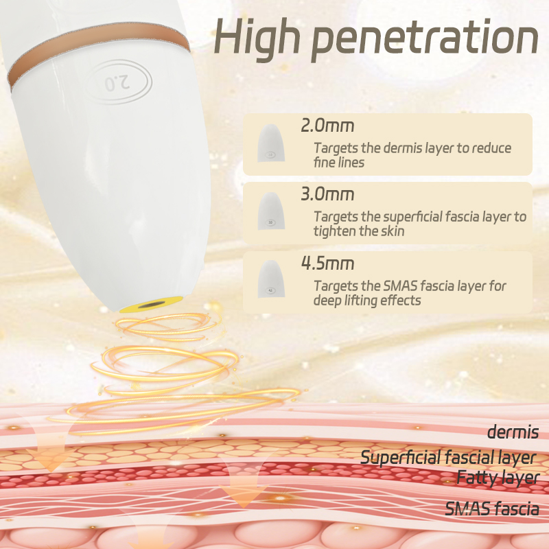 Smart home handheld ultrasound focused beauty instrument