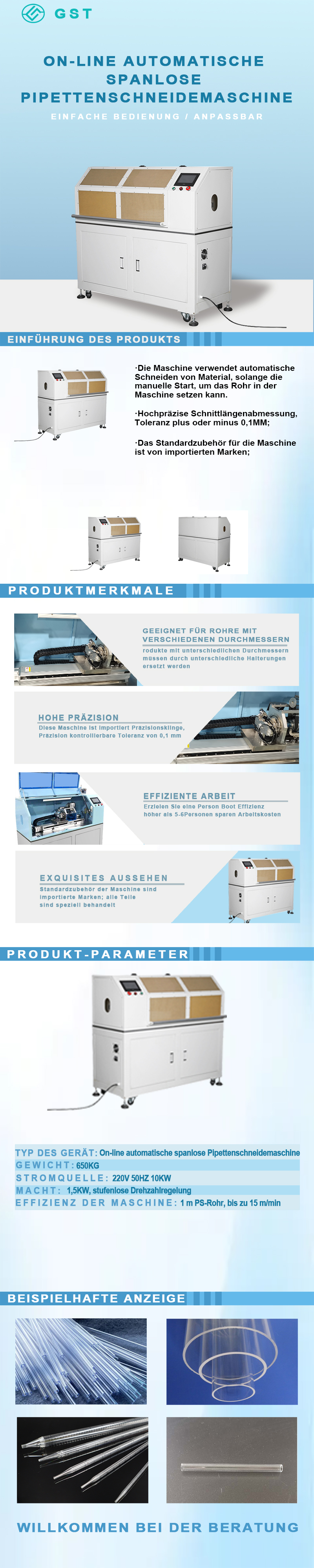 Automatische Rohrtrennmaschine - Online Spanlose Rohrtrennmaschine