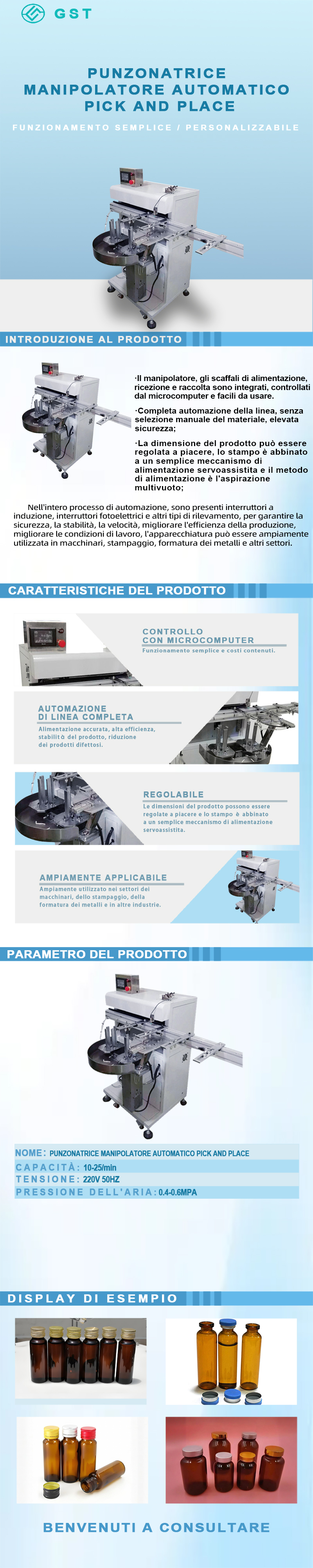Apparecchiature di automazione - Robot di prelievo e posizionamento automatico per punzonatrici