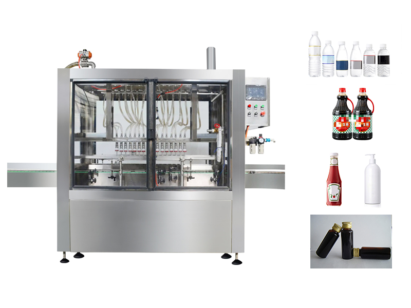 The six-head liquid automatic filling machine equipment is u