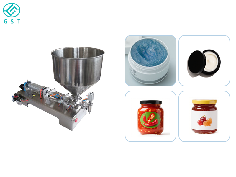 Semi-automatic paste filling machine | Quantitative filling equipment for high-viscosity materials | Stainless steel precision filling machine