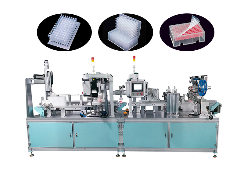 96 deep hole plate automatic filling and labeling machine pr