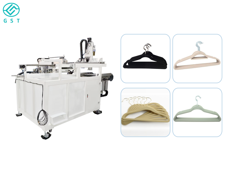 Máquina automática de fiação com cola para cabides flocados | Sistema inteligente de cablagem com cola | Linha de produção automatizada de flocagem para cabides