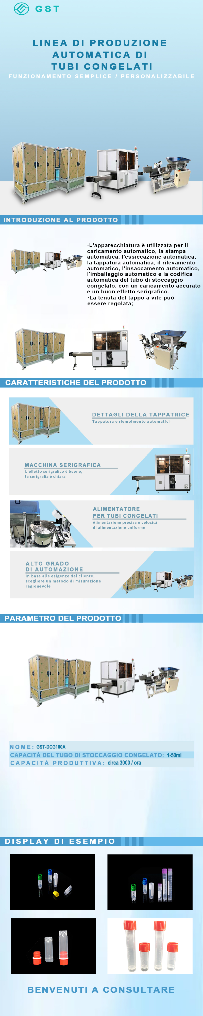 Linea di produzione automatica per tubi di congelamento | Soluzione di produzione e confezionamento completamente automatica per tubi di congelamento