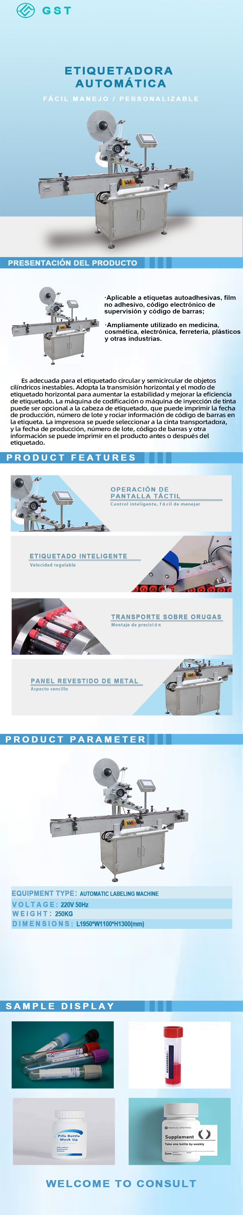 Sistema de etiquetado automático inteligente de alta precisión | Equipo de etiquetado totalmente automático para botellas redondas, planas y de formas especiales