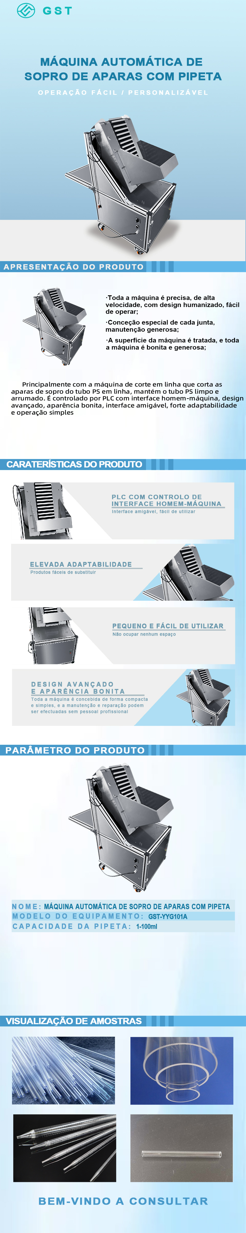 Soprador automático de fragmentos de pipetas | Equipamento para remoção e limpeza interna e externa de fragmentos de pipetas | Linha de produção de consumíveis de laboratório