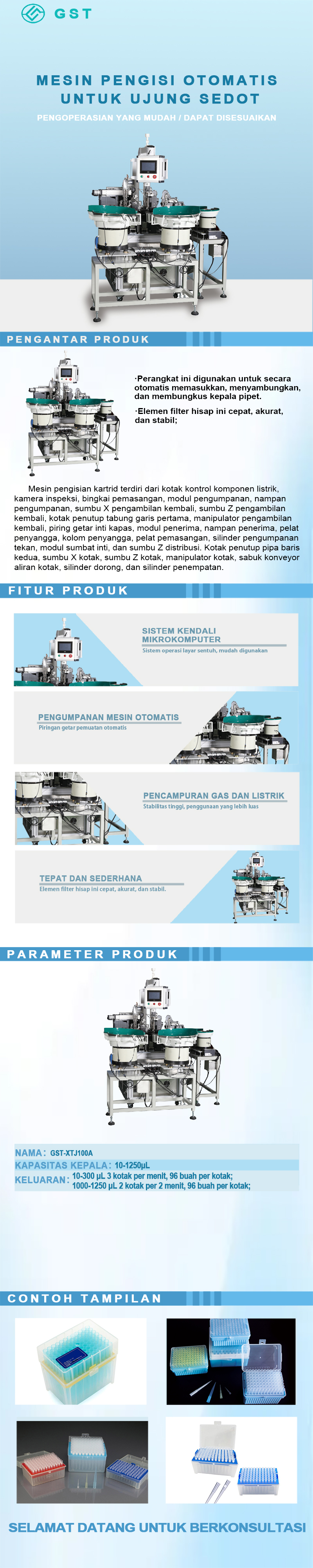 Mesin Pengemasan Ujung Pipet Otomatis | Solusi Pengemasan Otomatis Sepenuhnya yang Efisien dan Presisi untuk Bahan Habis Pakai Laboratorium