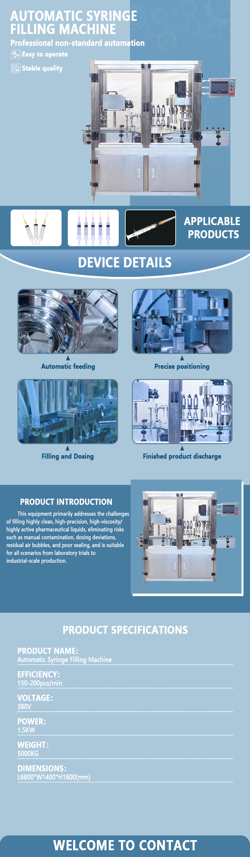 Automatic Syringe Filling Machine | Fully Automatic Liquid Filling Equipment for Pre-filled Syringes | Customization Available Automatic Syringe Filling Machine | Fully Automatic Liquid Filling Equipment for Pre-filled Syringes | Customization Available
