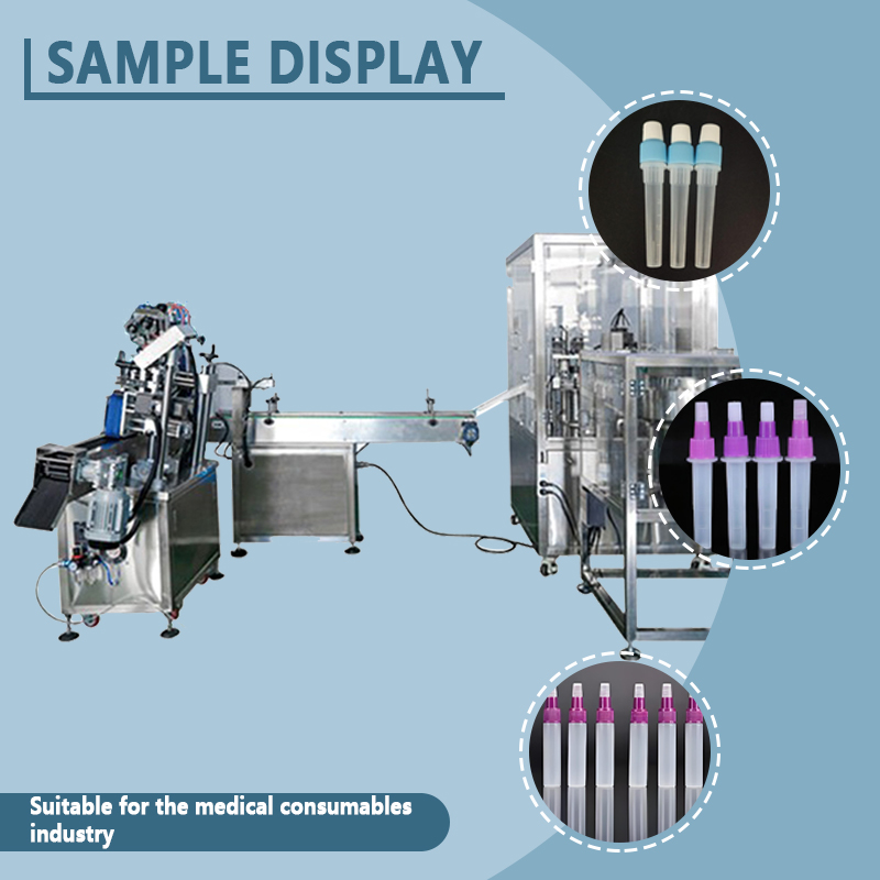 Automatic Filling and Capping Production Line for Antigen Reagents | Fully Automatic IVD Reagent Filling and Capping Equipment | Customization Available