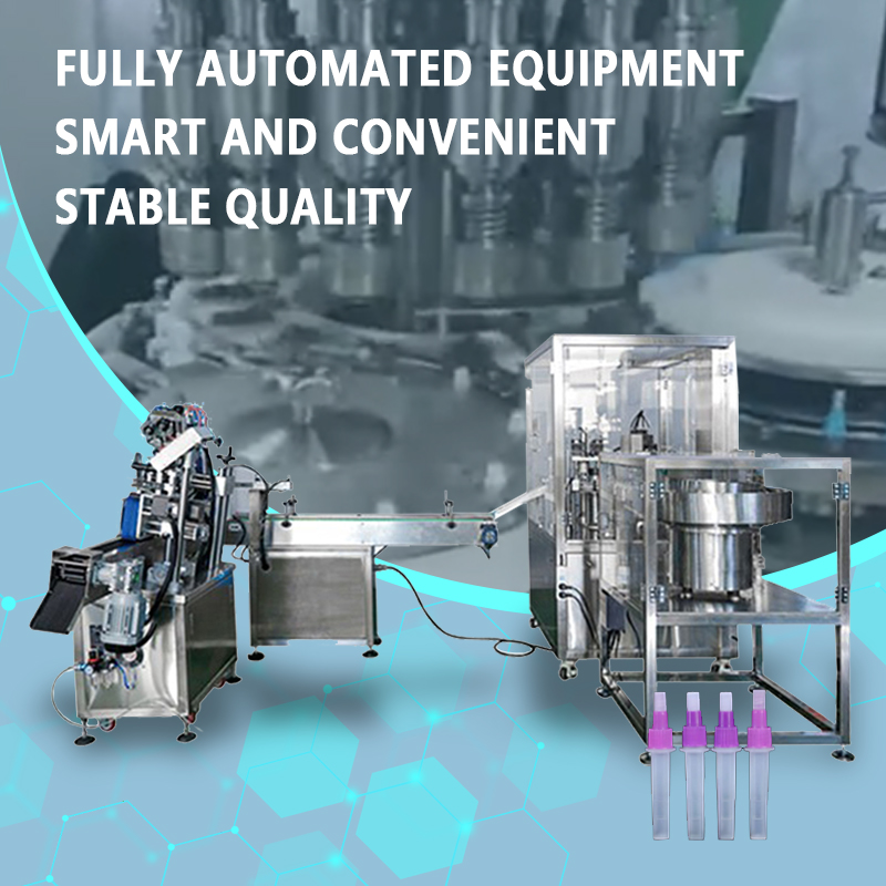 Automatic Filling and Capping Production Line for Antigen Reagents | Fully Automatic IVD Reagent Filling and Capping Equipment | Customization Available