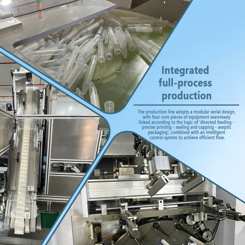 Automatic Centrifuge Tube Production Line | Fully Automated Assembly, Screen Printing, and Packaging Line for Centrifuge Tubes | Customization Available