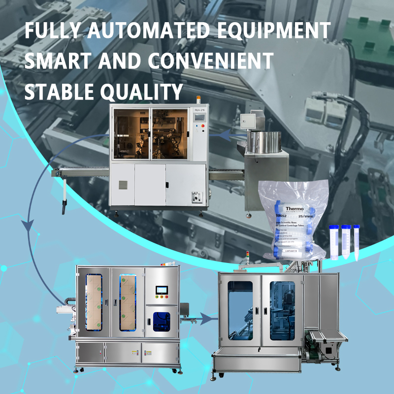 Automatic Centrifuge Tube Production Line | Fully Automated Assembly, Screen Printing, and Packaging Line for Centrifuge Tubes | Customization Available
