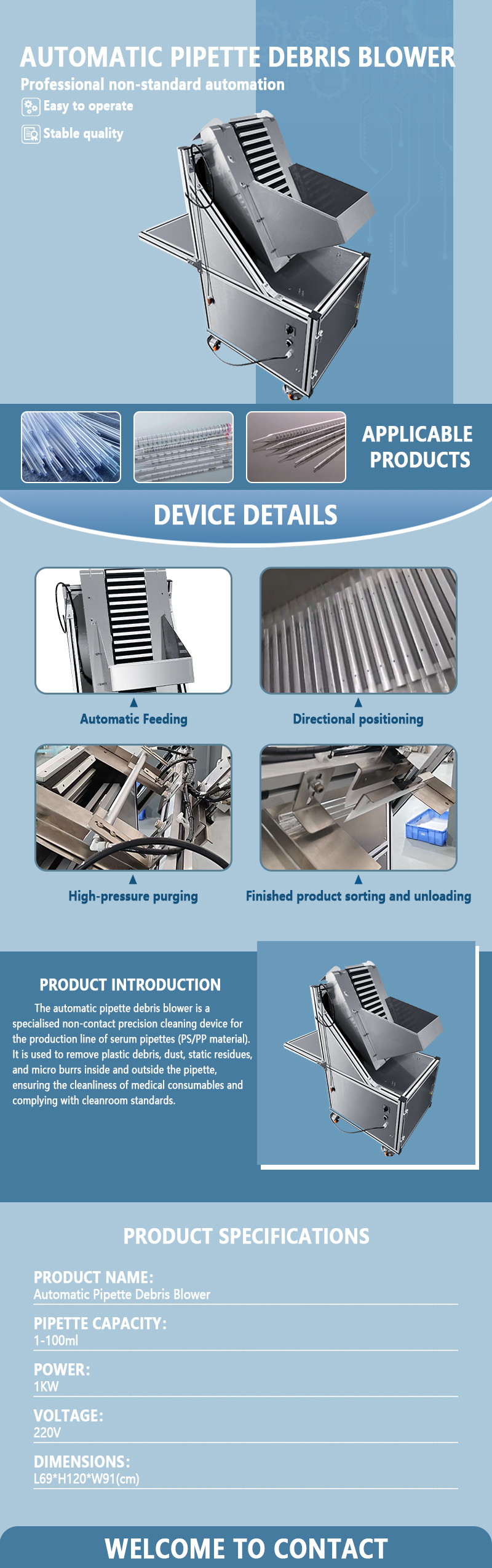Automatic Pipette Debris-Blowing Machine | Fully Automatic Pipette Debris Removal and Cleaning Equipment | Customization Available Automatic Pipette Debris-Blowing Machine | Fully Automatic Pipette Debris Removal and Cleaning Equipment | Customization Available