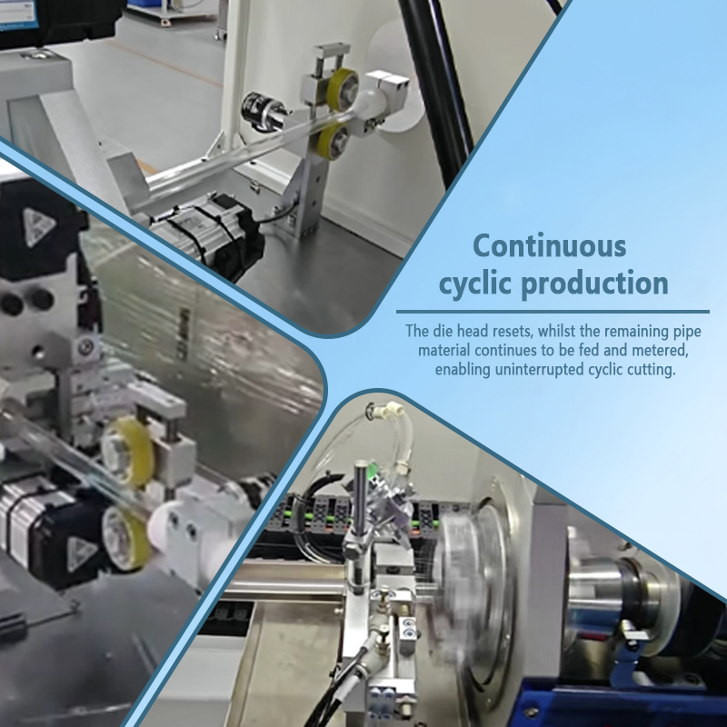 In-line Chip-free Automatic Circumferential Cutting Machine for Pipettes | Fully Automatic Chip-free Cutting Equipment for Pipettes | Supports Non-standard Customization
