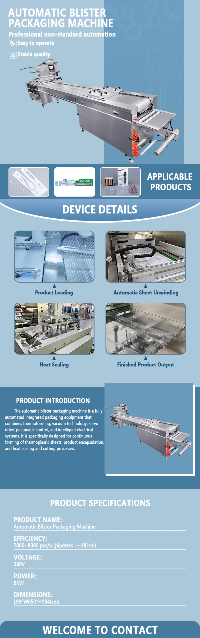 Automatic Blister Packaging Machine for Pipettes | Fully Automatic Pipette Blister Sealing Equipment | Supports Non-Standard Customization Automatic Blister Packaging Machine for Pipettes | Fully Automatic Pipette Blister Sealing Equipment | Supports Non-Standard Customization
