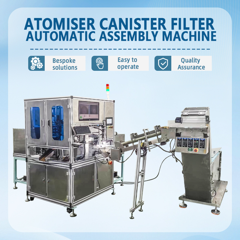 Automatic Assembly Machine for Atomizer Canister Filters | Fully Autom