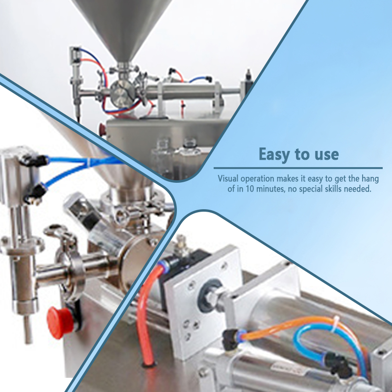 Semi-automatic paste filling machine | High-precision quantitative filling equipment for creams and sauces | Supports non-standard customization