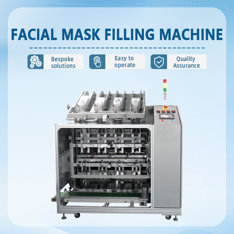 Automatic Facial Mask Filling Machine | Fully Automatic Facial Mask Pouch Filling and Sealing Equipment | Customization Available
