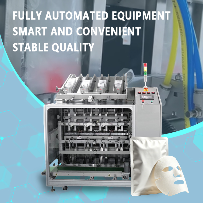 Automatic Facial Mask Filling Machine | Fully Automatic Facial Mask Pouch Filling and Sealing Equipment | Customization Available
