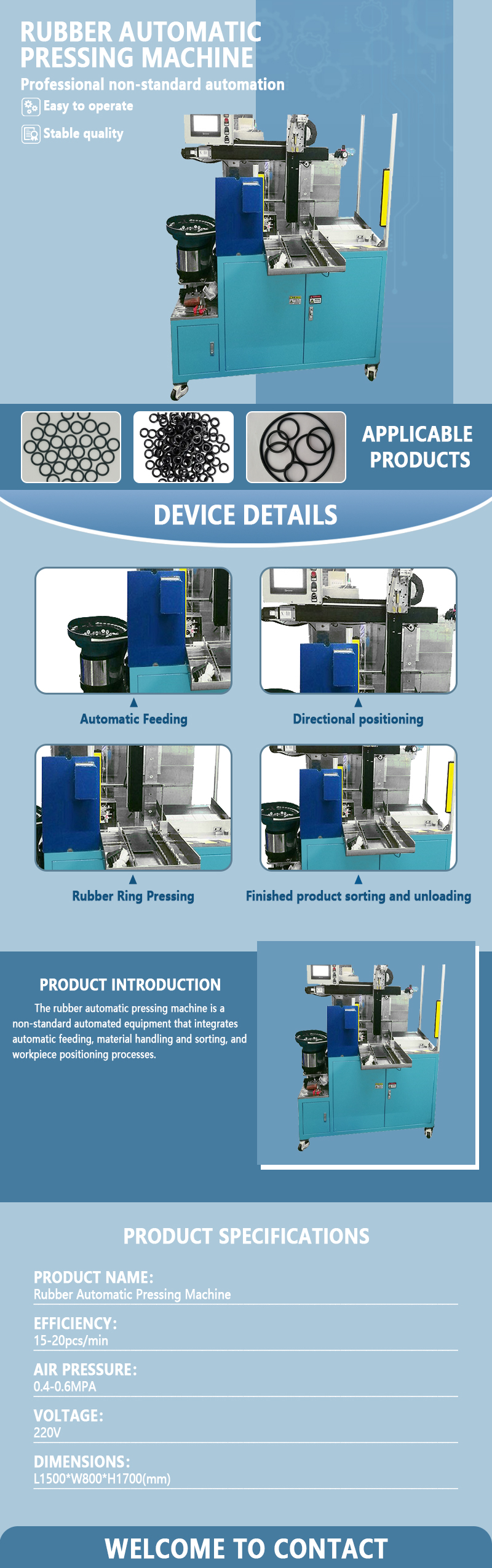 Automatic Rubber Washer Press-fitting Machine | Fully Automatic Rubber Sealing Washer Press-fitting Equipment | Customization Available Automatic Rubber Washer Press-fitting Machine | Fully Automatic Rubber Sealing Washer Press-fitting Equipment | Customization Available