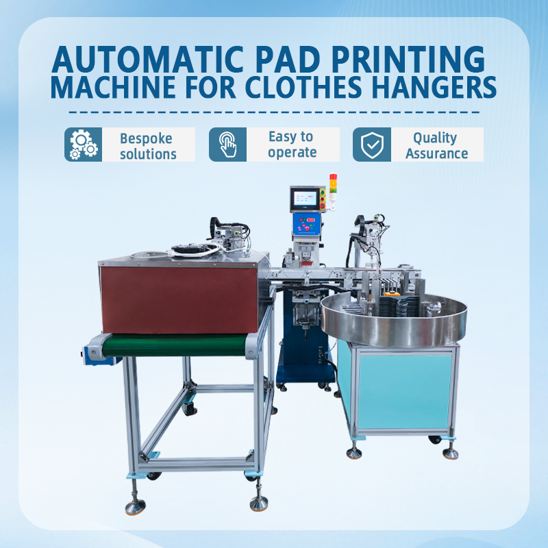 Automatic Pad Printing Machine for Clothes Hangers | Automatic Pad Printing Equipment for Logos and Patterns on Plastic Hangers | Customization Available