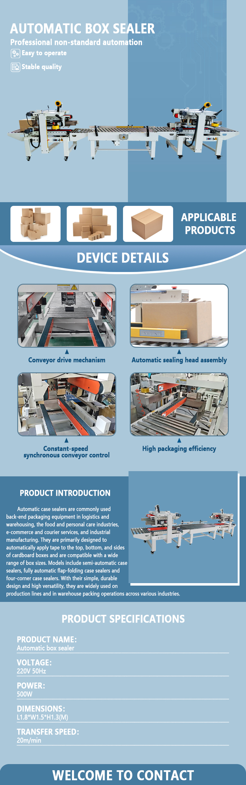 Automatic Carton Sealer | Fully Automatic Carton Sealing Equipment | Automatic Flap-Folding and Taping Sealer | Supports Non-Standard Customization Automatic Carton Sealer | Fully Automatic Carton Sealing Equipment | Automatic Flap-Folding and Taping Sealer | Supports Non-Standard Customization