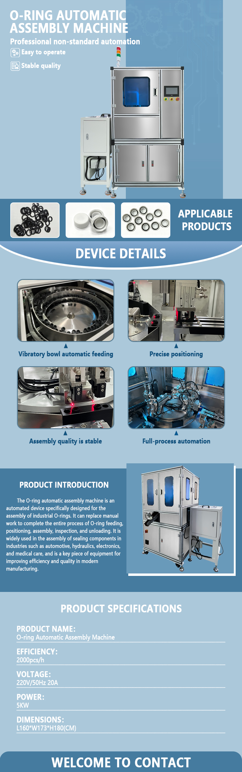 Automatic O-ring Assembly Machine | Fully Automatic O-ring Feeding and Assembly Equipment | Supports Non-standard Customization Automatic O-ring Assembly Machine | Fully Automatic O-ring Feeding and Assembly Equipment | Supports Non-standard Customization