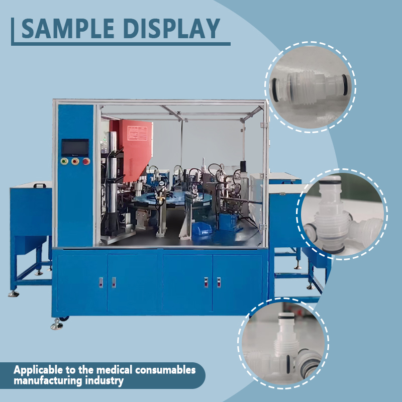 Automatic Ultrasonic Welding and Assembly Machine for One-Way Valves | Fully Automatic One-Way Valve Feeding, Assembly, and Ultrasonic Welding Equipment | Customization Available