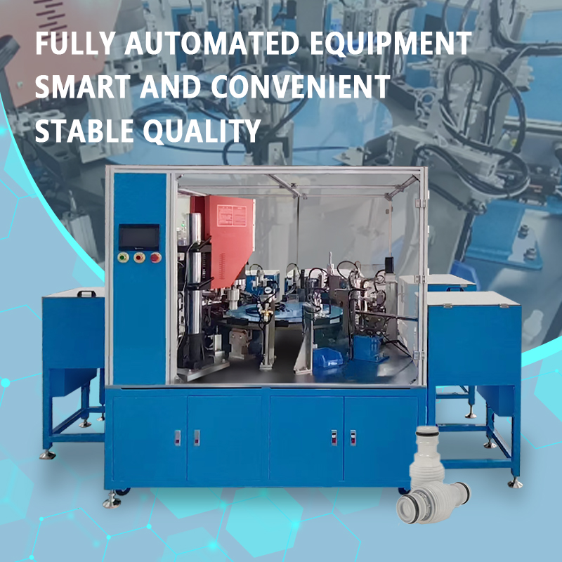Automatic Ultrasonic Welding and Assembly Machine for One-Way Valves | Fully Automatic One-Way Valve Feeding, Assembly, and Ultrasonic Welding Equipment | Customization Available