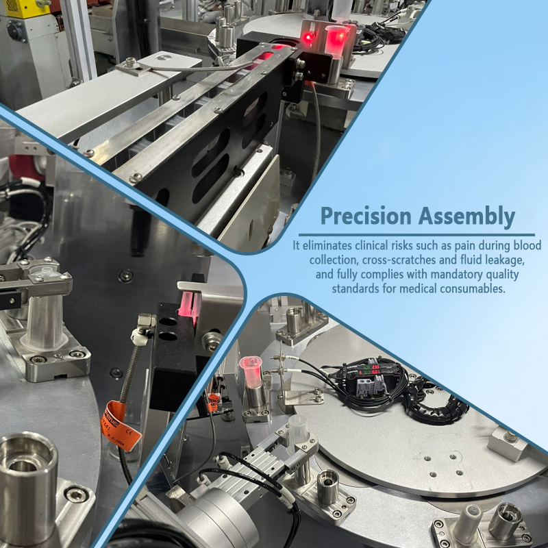 Fully automatic blood collection needle assembly machine | Automatic feeding and assembly equipment for disposable blood collection needles | Customizable