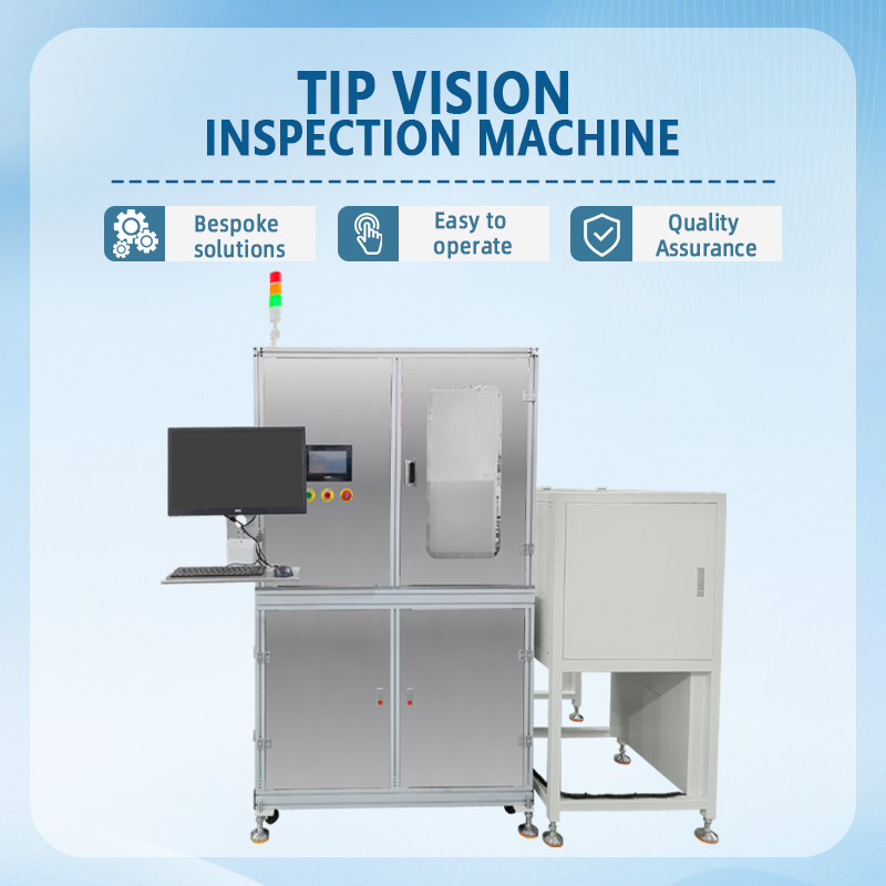 Automated Visual Inspection Machine for Pipette Tips | Fully Automated Visual Inspection for Pipette Tip Feeding, Appearance, and Dimensions | Customizable