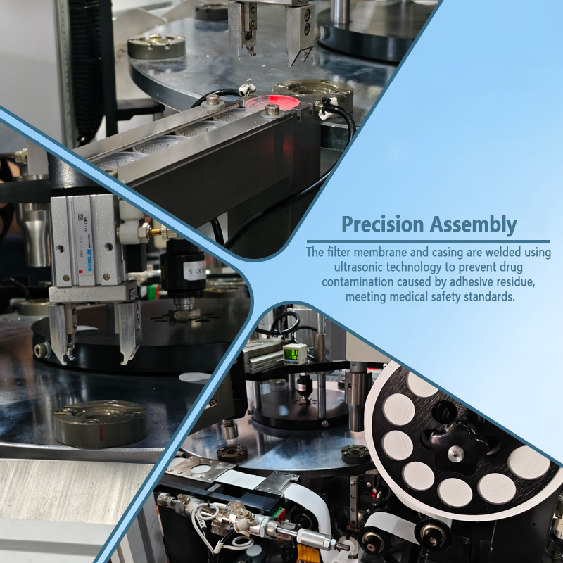 Medical Filter Automatic Assembly Machine | Fully Automatic Medical Filter Feeding, Press-fitting, and Welding Equipment | Customization Available