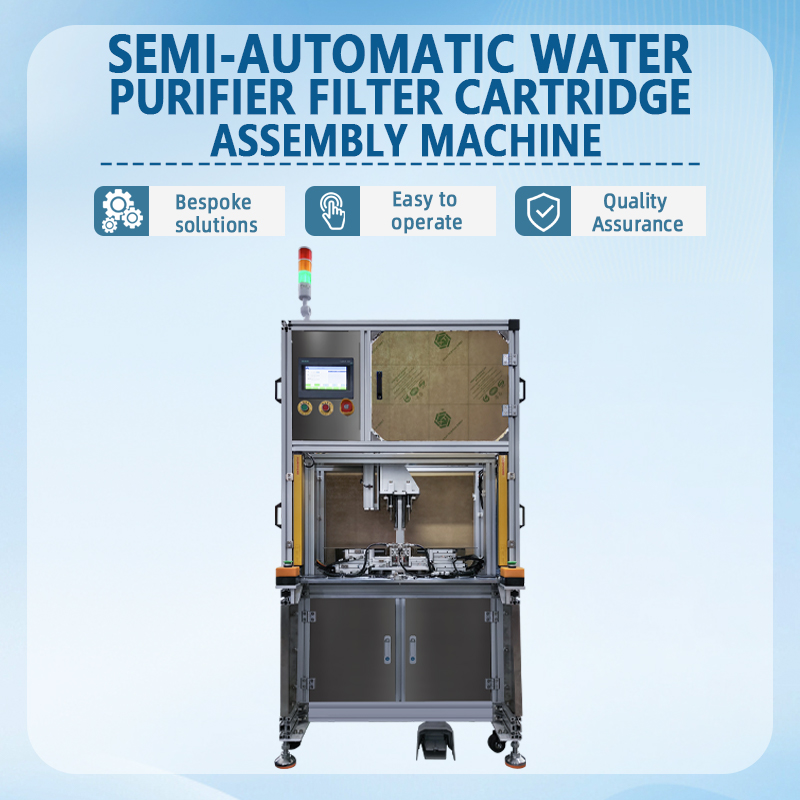 Semi-automatic water purifier filter cartridge assembly machine | Auto