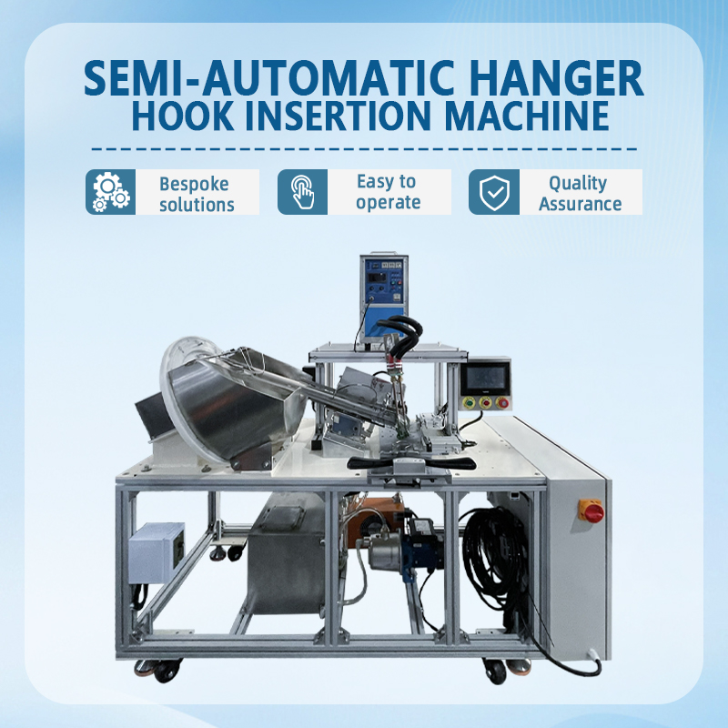 Semi-automatic hanger hook installation machine | Hanger hook assembly equipment | Plastic hanger hook installation machine | Customizable